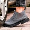 Waterproof Men's Welder Shoe Steel Toe Work Security Boots Men Anti-spark Safety Shoes Male Slip On Puncture Proof Chelsea Boot