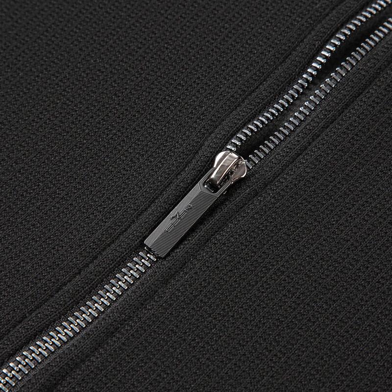 Qipai Herren Wollmischung Fleecegefütterte Business-Strickjacke