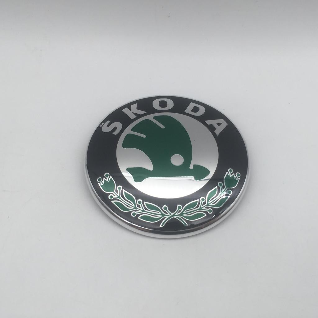 ADZ1 10pcs for SKODA Octavia Superb Car Emblem Front Grille Head Hood Bonnet Rear Tail Bumper Trunk Sticker Badge Styling Accessories