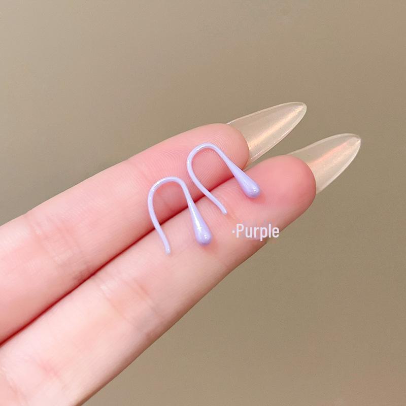 High-end Colorful Geometric Ceramic Earrings - Comfortable for Sleeping, Unique Design.