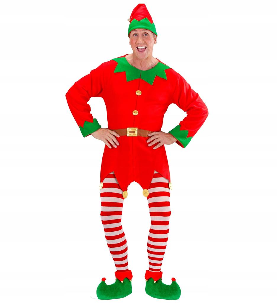 Santa' Helper Elf Leggings Tights Red and White Stripes Costume,
