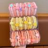 5PCS Colorful large circle children's rubber bands do not harm hair, girl headbands, Korean baby hair accessories, hair rings