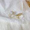 Camellia Temperament No Ear Pierced Ear Clips Pearl Flower Checkerboard Diamond Triangular Ear Clips Niche Earrings Women