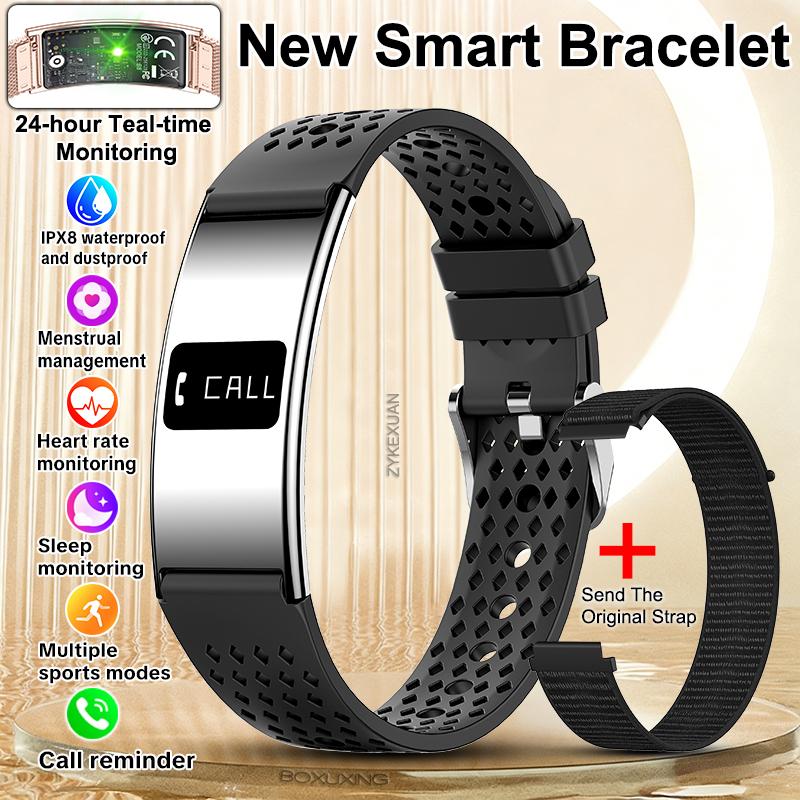 Fashion Women Smart Bracelet Heart Rate Sports Fitness Tracker 10ATM Waterproof Pedometer Call Reminder Smartwatch Men  New