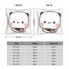 Cute Panda Bear Bubu Dudu Pillowcase Printed Polyester Cushion Cover Decor Throw Pillow Case Cover Home Zipper 18''