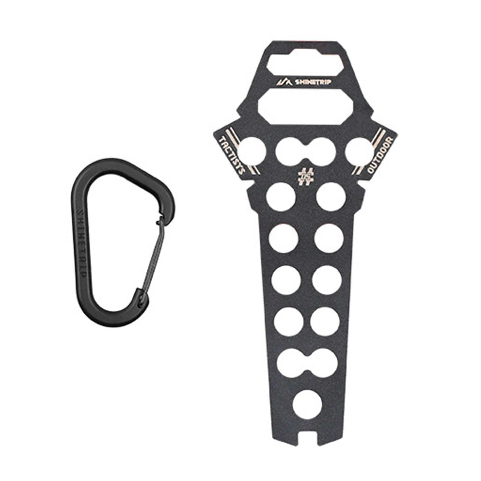 

Tent Stakes Storage Rack with Keychain Buckle Pegs Nails Organizer Tent Pegs Storage Holder for Camping Picnic Beach чорний