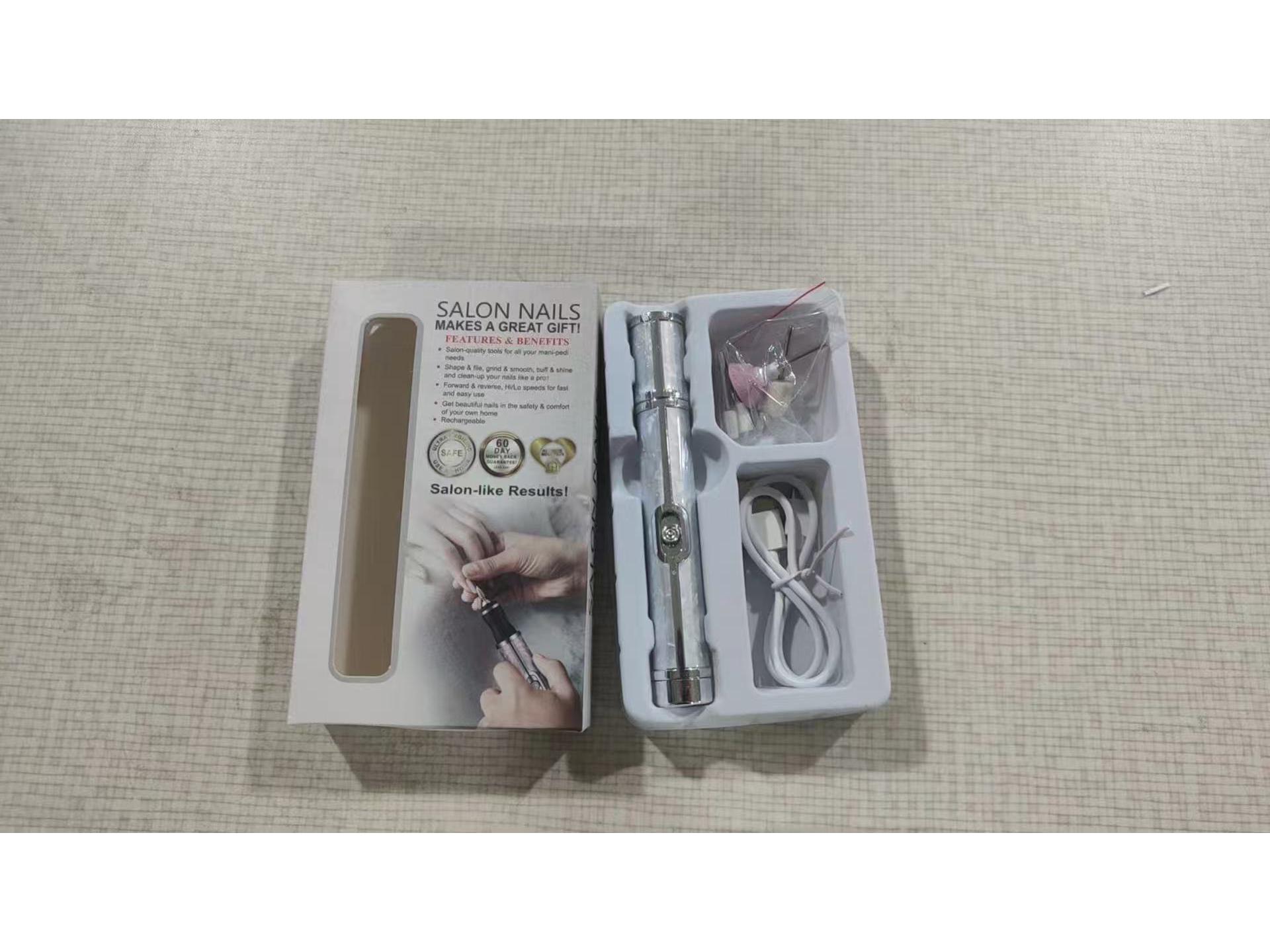 Compact Rechargeable Nail Polisher: High-Speed, Portable Machine for Nail Art, Cuticle & Callus Removal