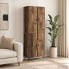 2 Piece Cabinet Set Reclaimed Wood Engineered Wood