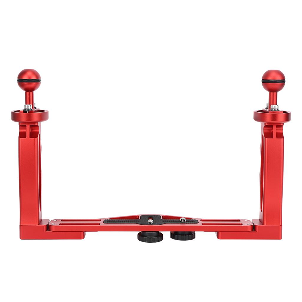 Ganzmetall Dual Handheld Handgriff Tauchlampe Halterung Unterwasser Sportkamera Halter