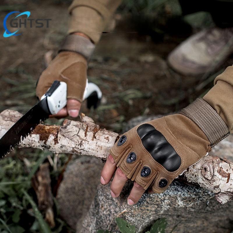 New Fingerless Tactical Gloves Men Women Kids Cycling Half Finger Fitness Gloves Anti-slip Male Outdoor Sports Tactical Gloves