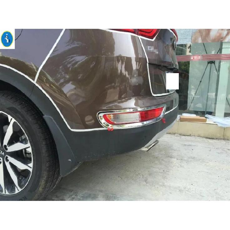 Rear Fog Lamp Light Frame Cover Trim For Kia Sportage 4 QL 2016 2017 2018 ABS Chrome Accessories Decoration