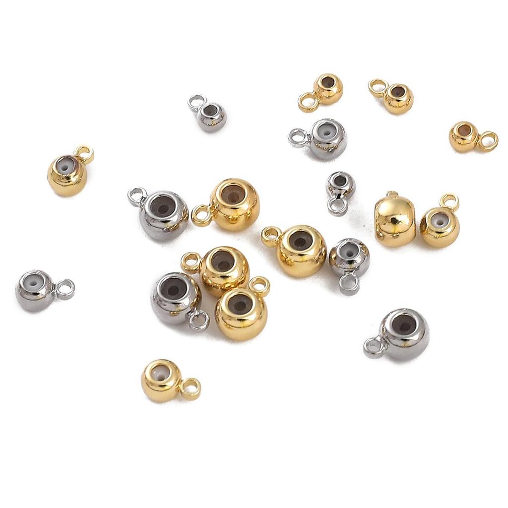 Copper Suspended Silicone Beads For DIY Jewelry Making Craft Accessories