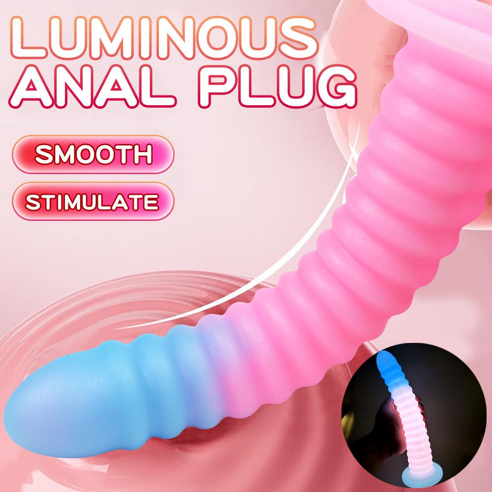 Liquid silicone anal plug oversized high-quality threaded anal plug female sex toy anal plug male homosexual toy