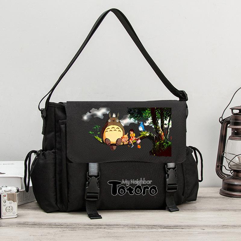 Totoro Miyazaki schoolbag boys and girls junior high school students backpack cartoon animation backpack fashion trend travel bag