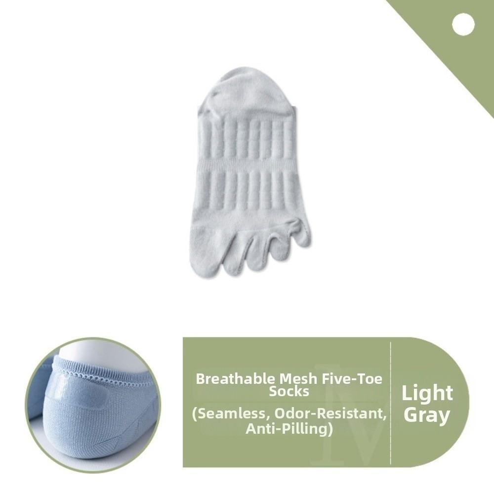 Thin Hosiery Five Toe Boat Socks Cotton Sports Socks Fashion Men's Five Finger Socks Male Boy