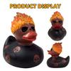Halloween Resin Fiery Rubber Duck Cute Bathtub Duck Creative Home Ornament Bathroom Decor Unique Gift for Party Holiday