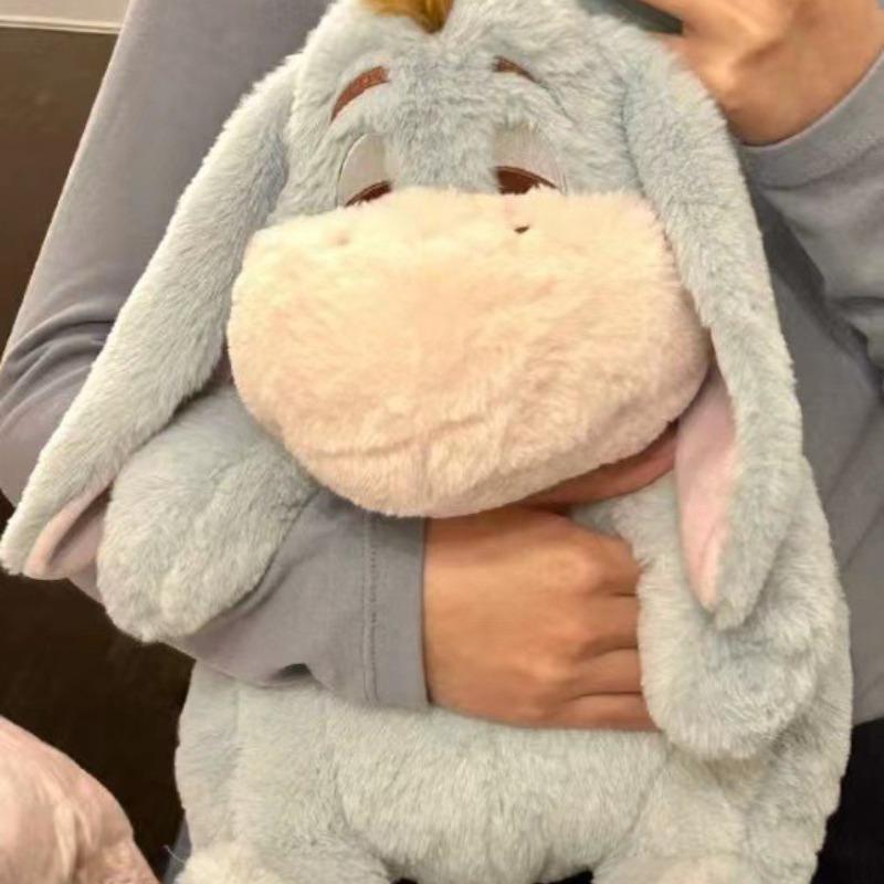 30cm Big Ears Donkey Plush Toy Cartoon Anime Donkey Plush Doll Sleeping Pillow Giving Girlfriend Birthday Gift