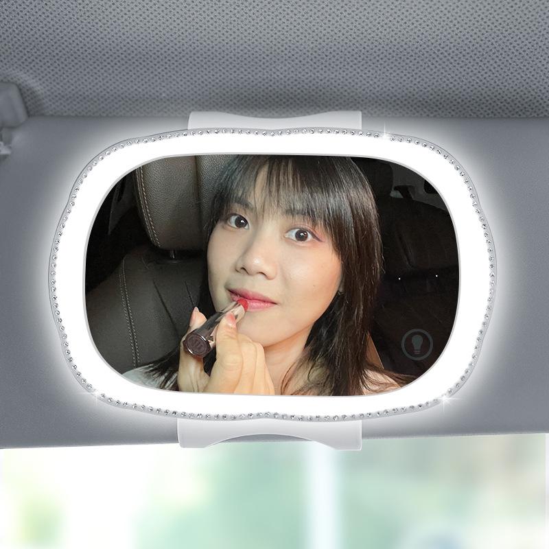 LED Car Vanity Mirror for Passenger Sun Visor