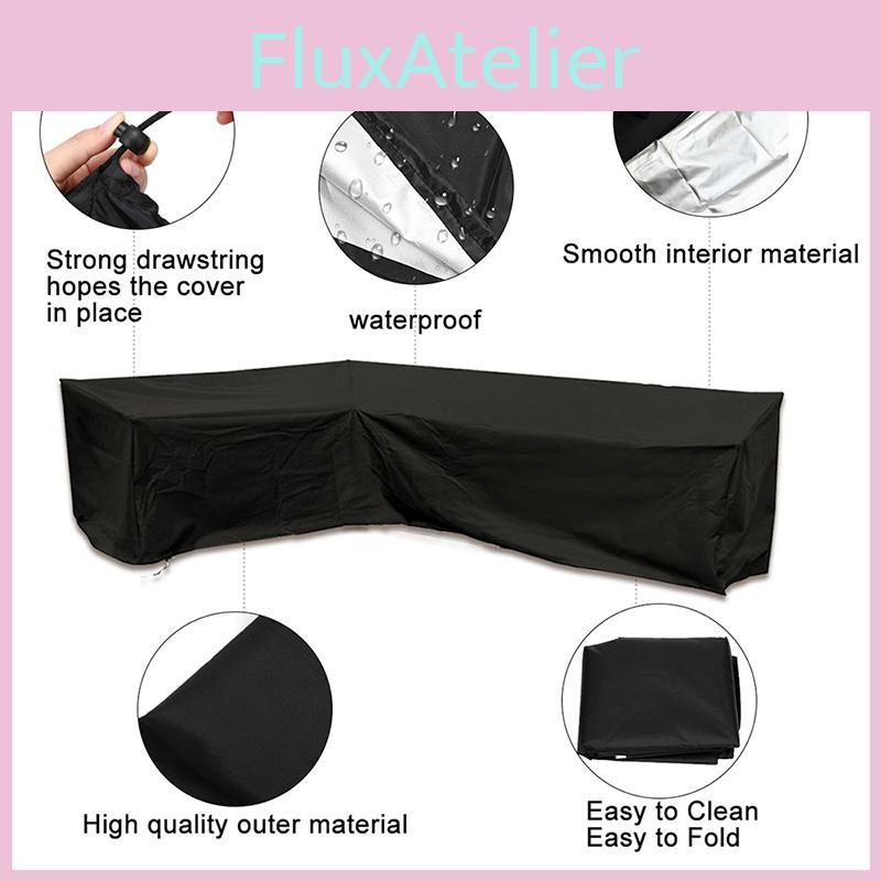 Furniture Rattan Corner Cover Garden Outdoor Sofa Protecter L 30030098cm Shape