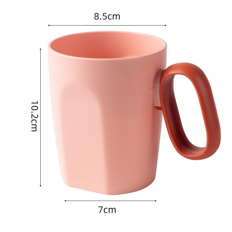 

Mouthwash Cup, Household Brushing Bathroom Couple Toothbrush Cup Large-capacity Thickened with Handle Washbasin Cup 420ml червоний