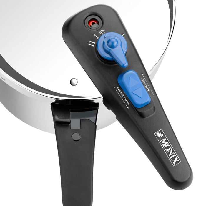 Cocottes à pression - Monix - Veloce - Acier inox 18/10 - 4 à 6 litres - Compatible induction