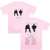 Chris Brown & Usherr The R&B Tour T Shirt Hip Hop Style Graphic Tee Men Casual Cotton Loose Short Sleeve Unisex Street Style Top