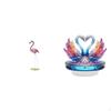 Flamingo Resin Swan Sculpture Modern Statue Home Decor Table Centerpiece Garden Figurine Metal Stand