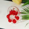 Gracefuls Crystals Rose Basket Sculpture, Bring Romance to Home Environments