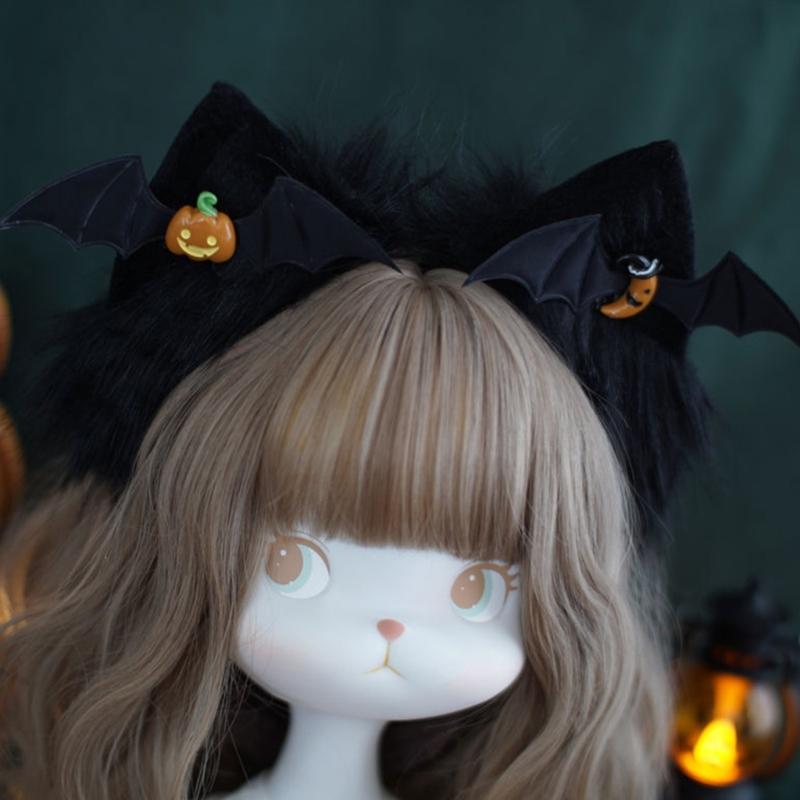 Cute Cat Ear Hair Clips Animal Foxes Fur Headpiece Halloween Animes Cosplay Headpieces Women Headwear Hair Accessories