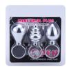 Metallic Pull Ring Butt Plug Beginner's Entry Anal Expansion G-Spot Anus Toys for Men and Women