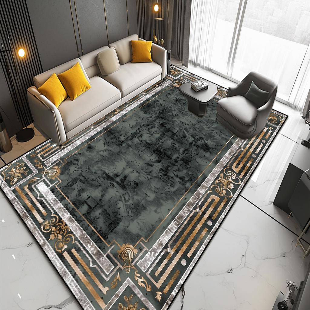 New Nordic Style Carpets for Living Room Grey Purple Modern Room Decor Large Rug Home Non-slip Entrance Door Mat Bedroom Tapete