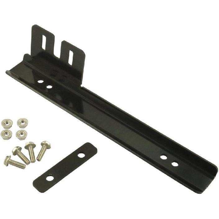 JDMSPEED Black Front Bumper License Plate Mount Bracket Relocator Holder Bar