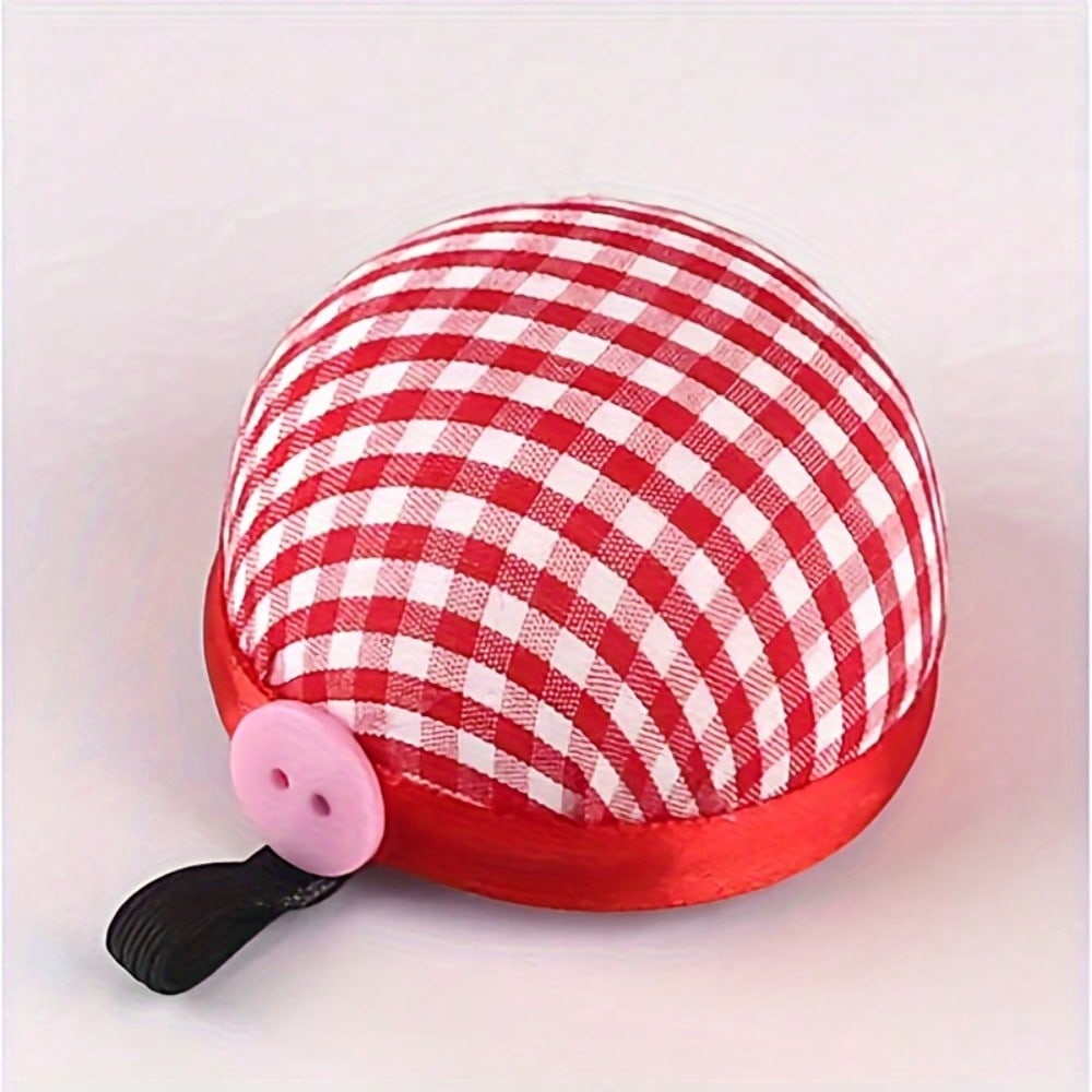 

1pc Adorable Pincushion With A Plaid Design, A Wrist Pad For Sewing, Wearable Pin Cushions For Your Wrist, A Holder For Quilting Pins 1pc