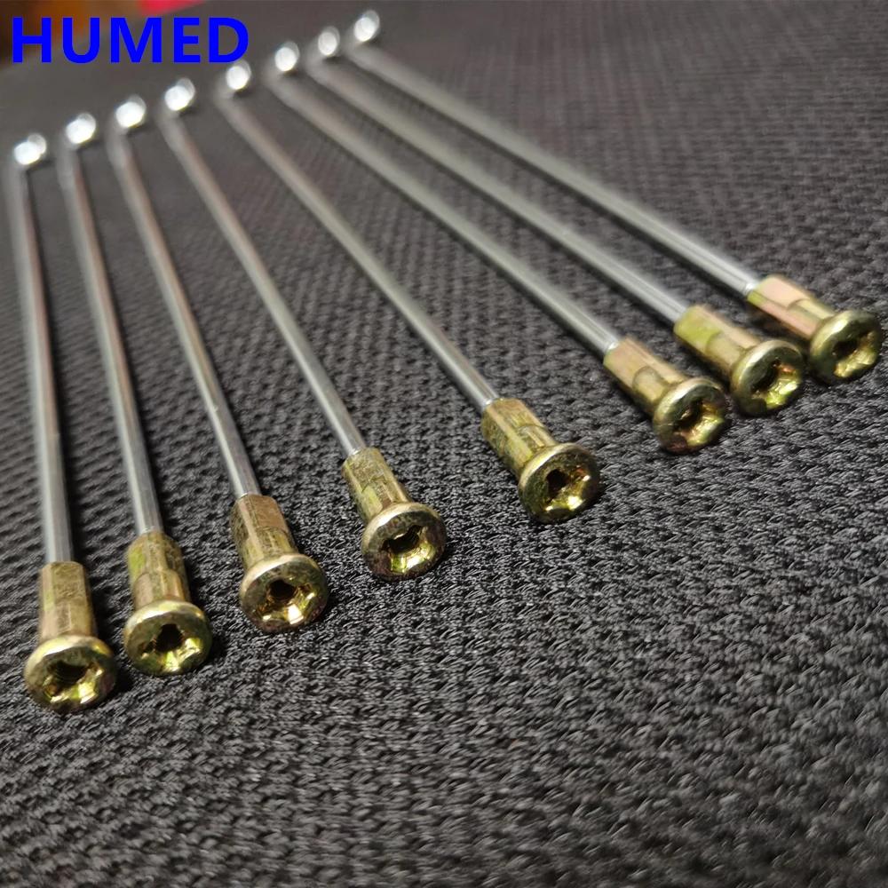 36pcs/lot 9G Diameter 3.5mm Round Body J-bend Motorcycle Spokes Material 45# Steel Equal Diameter E-bike Spokes