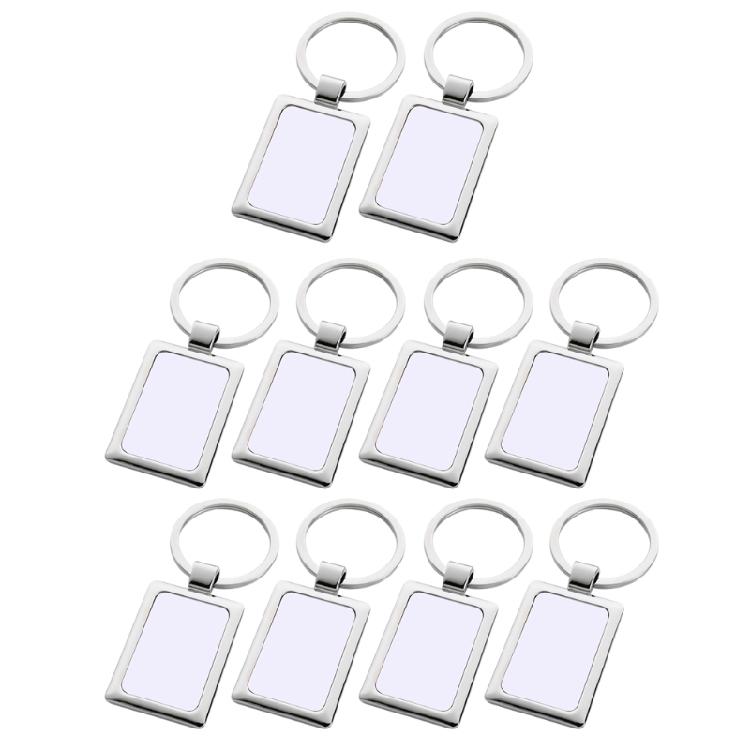 Heat Transfer Keychains Single-Sided Pendants Keychains for Sublimation Keyring