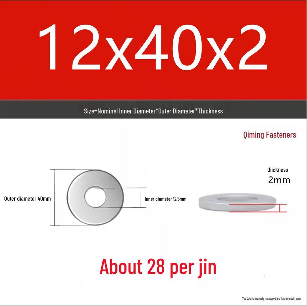 4.8 Grade Galvanized Iron Flat Washer M3-M40 Oversized Metal Screw Gasket Washer