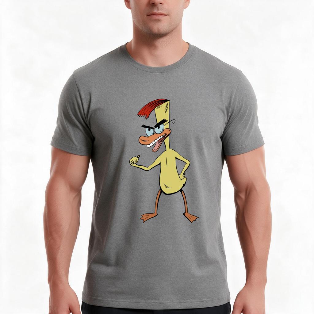 DuckUnisex T-Shirt Summer Casual Cotton Tee Oversized Streetwear Tops Vintage Graphic Print Loose Fit Short Sleeve 100% Cotton