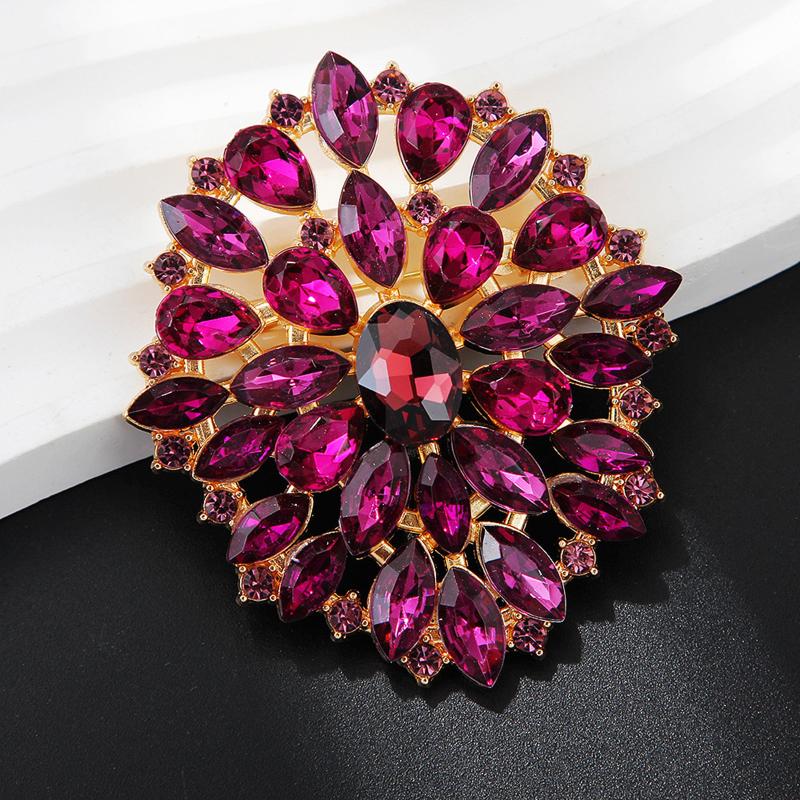 Flower Shape Brooches For Women Clothing Coat Jeweley Accessries Gifts