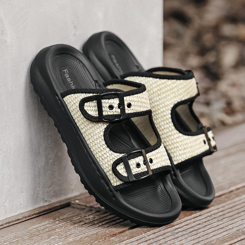 Summer Fashion Men's Slippers Casual Simple Sandals Non-Slip Mules Sandals For Men