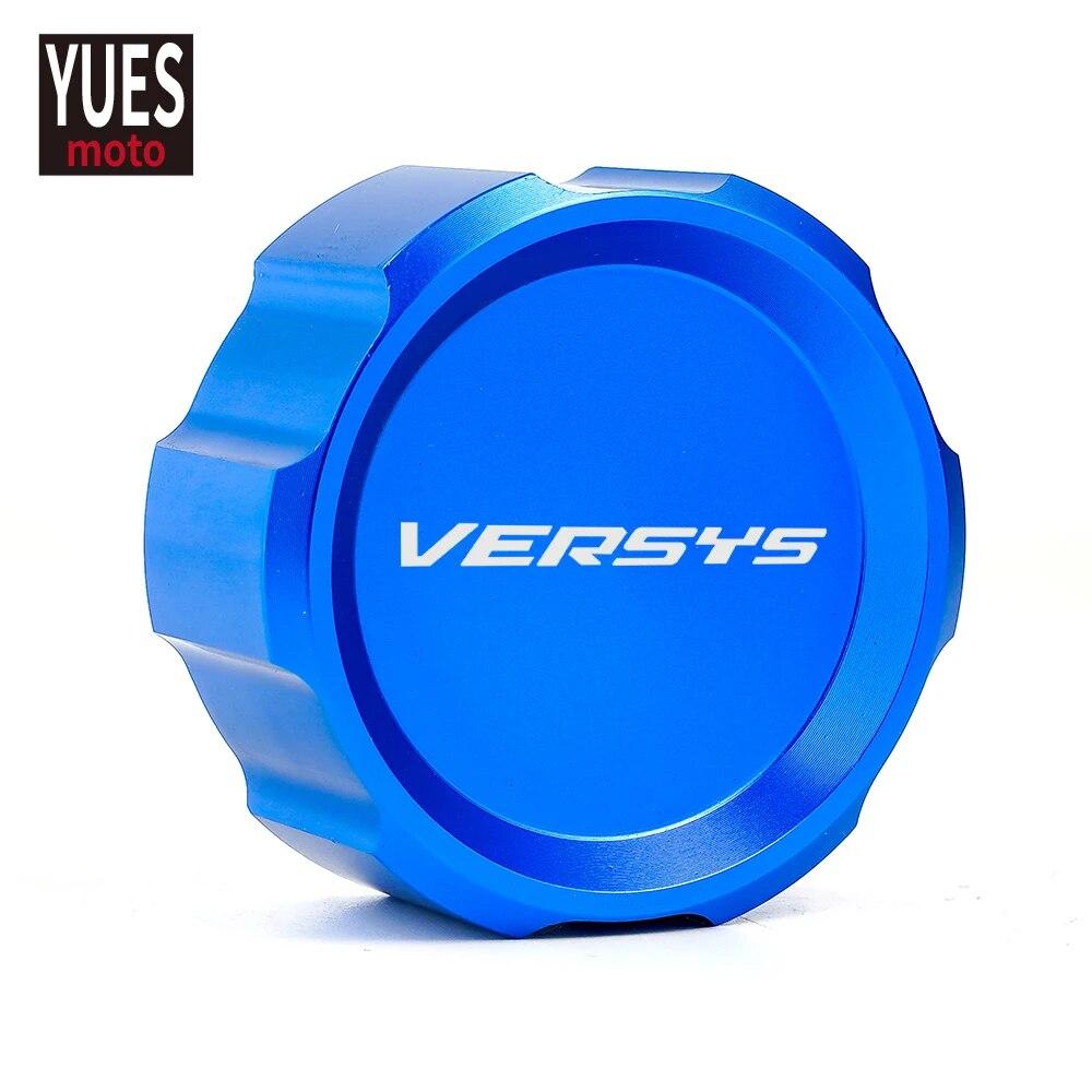 Moto Accessories CNC Rear Brake Fluid Cylinder Master Reservoir Cover Cap For Kawasaki VERSYS 650 VERSYS650 2007-