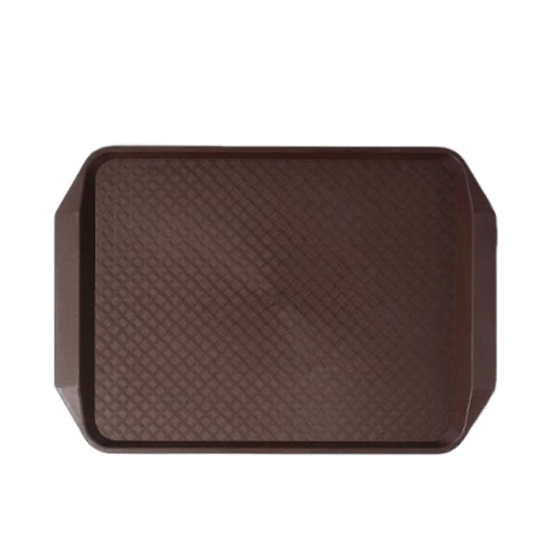 Yilan Commercial PP Anti-slip Rectangular Serving Tray with Handles