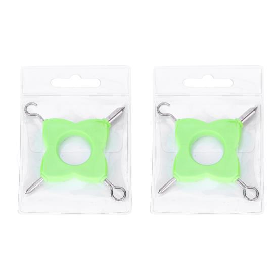 

2PCS Green 4 in 1 Multifunction Outdoor Fishing Puller Knot Tool Fish Device Tackle Accessory