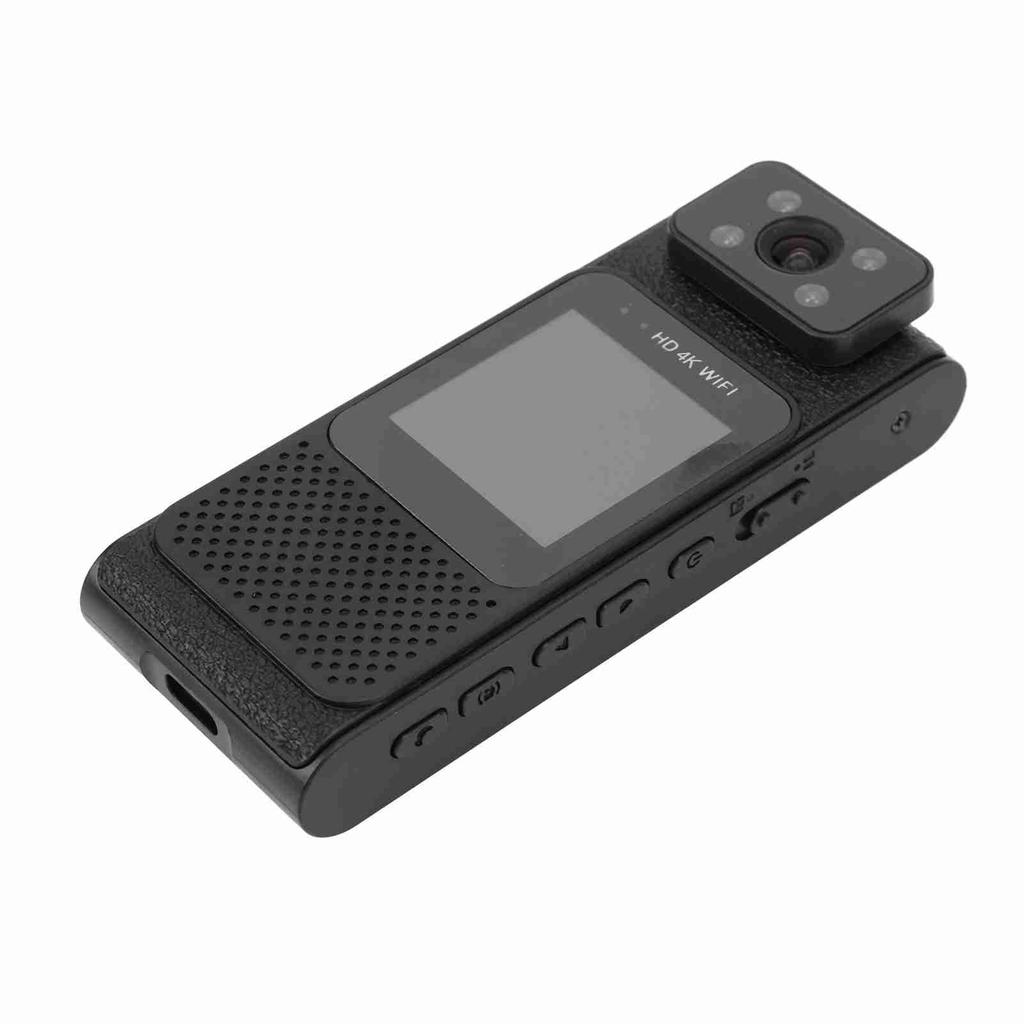 Body Wearable Camera 4K HD WiFi Magnetic 180 Degrees  Rotating Lens 14 Inch Screw Port 4 Night Vision