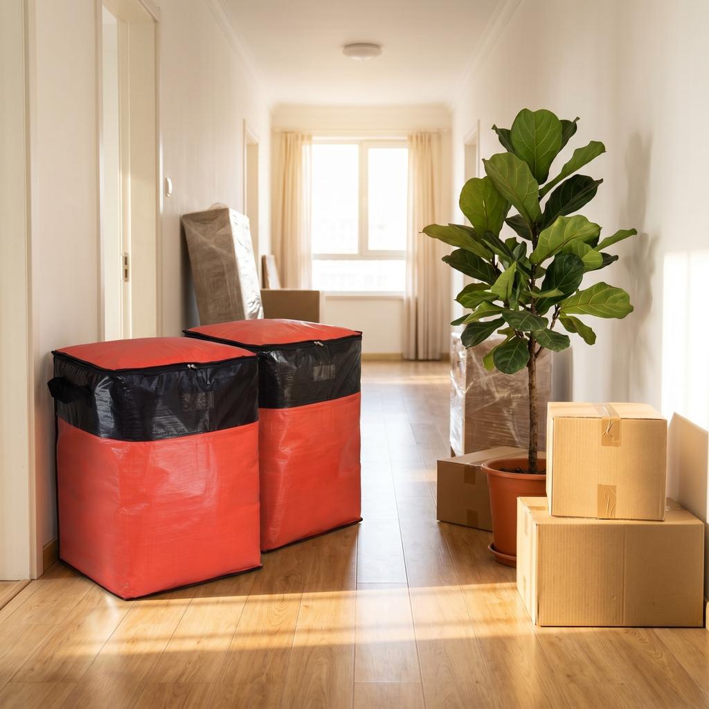Large Capacity Moving Bag for Clothes Packing and Organizing - Sturdy Handheld Luggage Bag for Moving and Storage