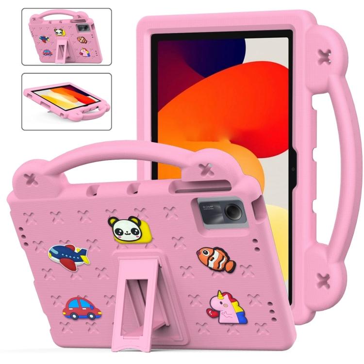 

Чехол для планшета EVA с ручкой и подставкой для детей For Xiaomi Redmi Pad SE 11 2023 розовый