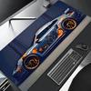Large White Sports Car Design Mouse Pad Gaming Anti-Slip Rubber Base Extended Desk Mat for Gamer Office Use Computer Accessories