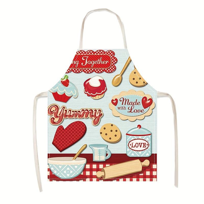 

Colorful Kitchen Tools Pattern Apron in Various Sizes, Perfect for Cooking and Baking, Ideal Gift for Food Enthusiasts 38X47cm