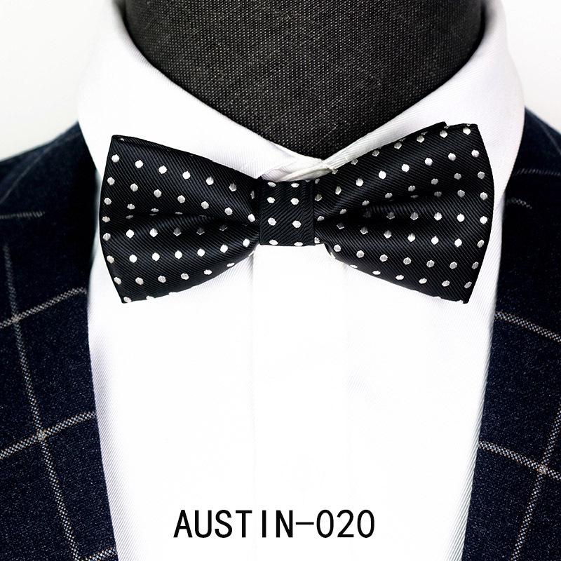 Men's Jacquard Bow Tie & Boutonniere Set for Weddings