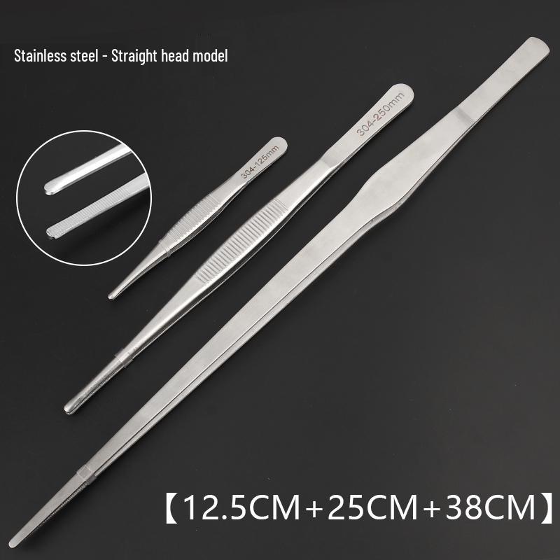Extra Long Stainless Steel Tweezers for Aquatic Plants and Turtle Feeding