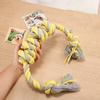 Hot Sale Pet Cotton Rope Dog Toy Chew Resistant Toy Cotton Rope Six Knot Suitable for All Dog Breeds Pet Supplies